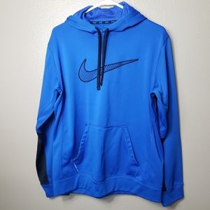 Nike Therma-Fit Pullover Swoosh Logo Hoodie-Size M
